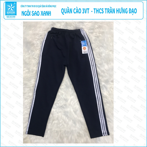 QUẦN CÀO 3 VIỀN TRĂNG - THCS TRẦN HƯNG ĐẠO